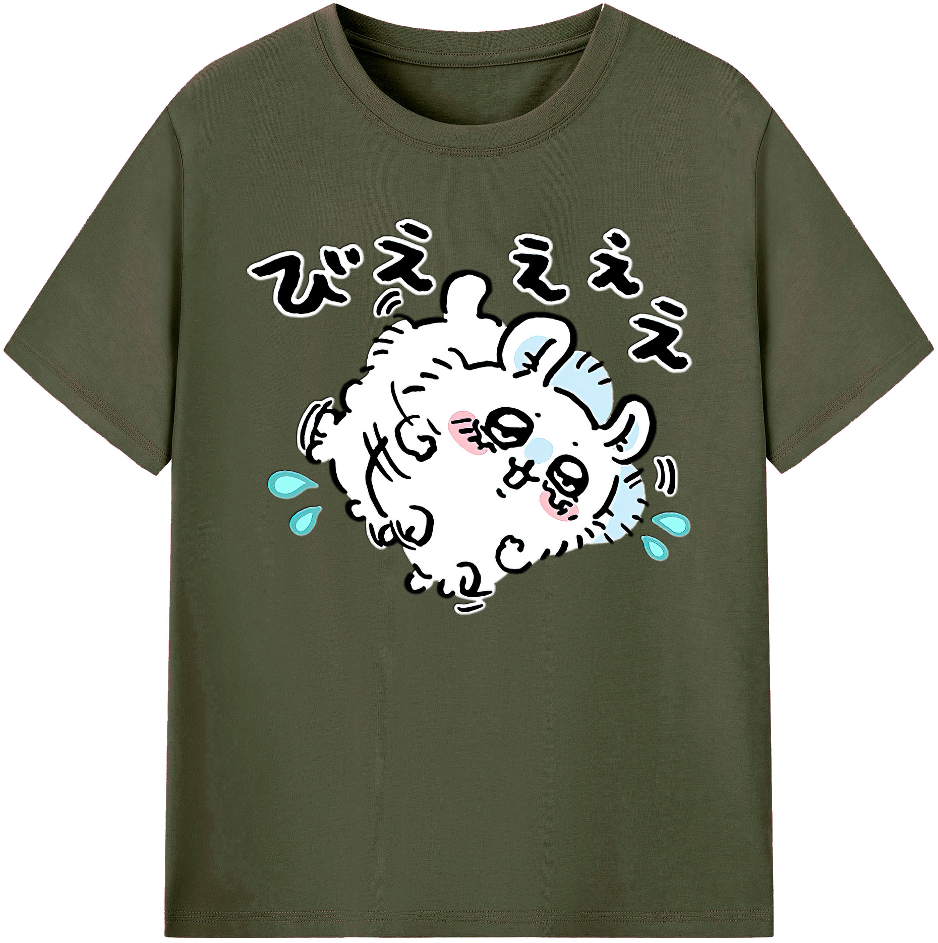 （画像用） ちいかわ モモンガ Chii-kawa Momonga 綿100％ メンズ半袖Tシャツ｜肌触りやわらか＆通気性